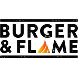Burger & Flame logo.
